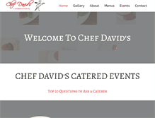 Tablet Screenshot of chefdavids.com